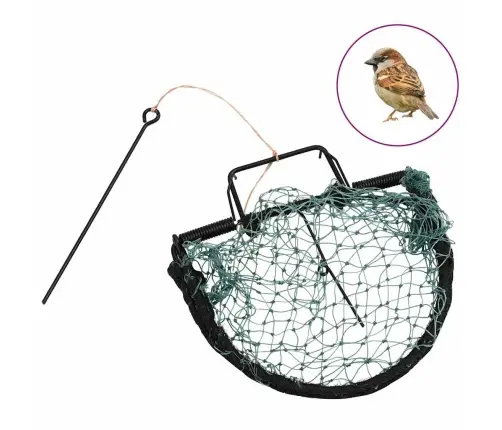 Putnu Slazds, Zaļš, 20 Cm, Tērauds  Vidaxl