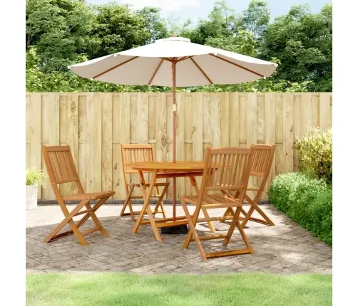 5-Daļīgs Dārza Mēbeļu Komplekts, Akācijas Masīvkoks Vidaxl