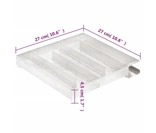 Aukstās Kūpināšanas Dūmu Ģenerators, 5 Daļas, 27 Cm, Tērauds Vidaxl
