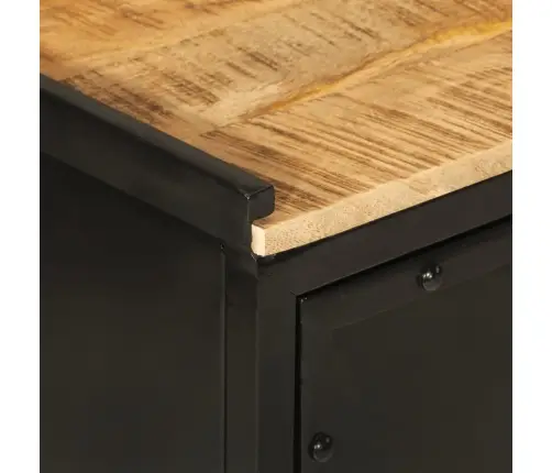 Vannasistabas Skapītis, 40X27X90 Cm, Dzelzs Un Mango Masīvkoks Vidaxl