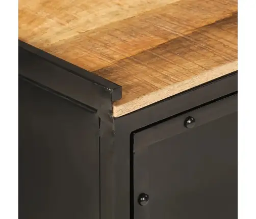 Vannasistabas Skapītis, 40X30X60 Cm, Dzelzs Un Mango Masīvkoks Vidaxl