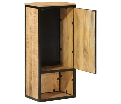 Vannasistabas Skapītis, 40X27X90 Cm, Dzelzs Un Mango Masīvkoks Vidaxl