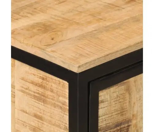 Vannasistabas Skapītis, 40X27X90 Cm, Dzelzs Un Mango Masīvkoks Vidaxl