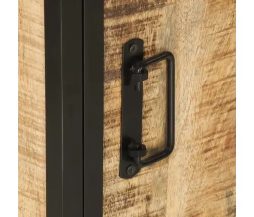 Vannasistabas Skapītis, 40X27X90 Cm, Dzelzs Un Mango Masīvkoks Vidaxl