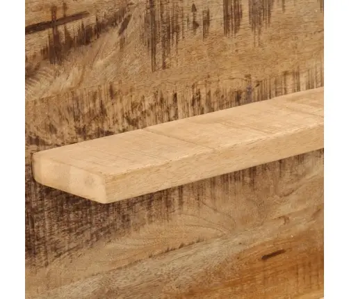 Spogulis Ar Plauktiem, 80X8X55 Cm, Mango Masīvkoks Un Stikls Vidaxl