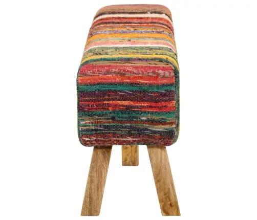 Suoliukas, Įvairių Spalvų, 160cm Chindi Audinys/Mango Masyvas