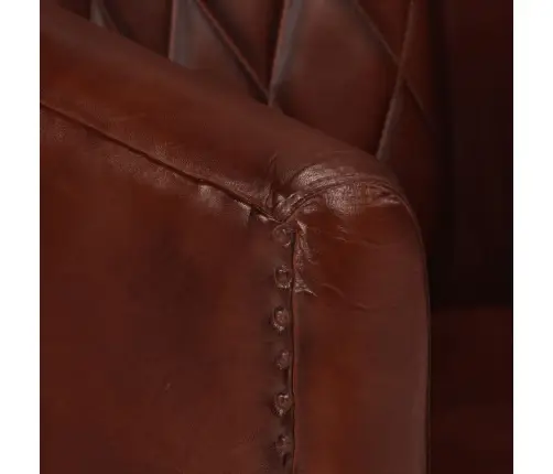 Atpūtas Krēsls, Brūns, Dabīgā Āda Vidaxl