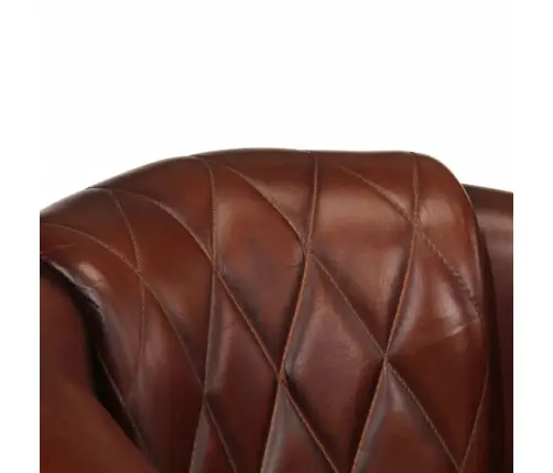 Atpūtas Krēsls, Brūns, Dabīgā Āda Vidaxl