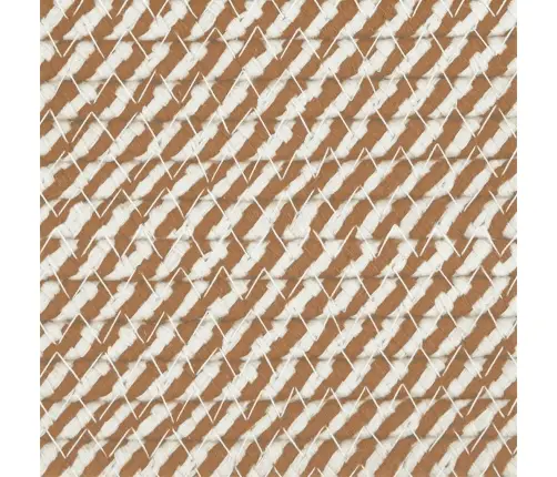 Veļas Grozs, Brūns Un Balts, Ø55X36 Cm, Kokvilna Vidaxl