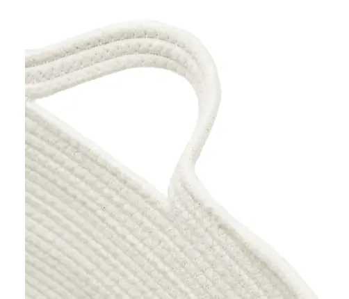 Veļas Grozs, Pelēks Un Balts, Ø60X36 Cm, Kokvilna Vidaxl