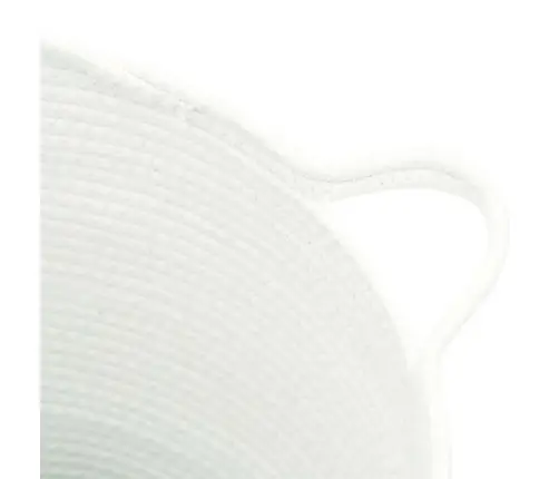 Uzglabāšanas Grozs, Balts, Ø38X36 Cm, Kokvilna Vidaxl