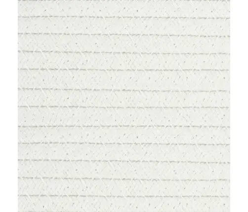 Uzglabāšanas Grozs, Balts, Ø38X36 Cm, Kokvilna Vidaxl