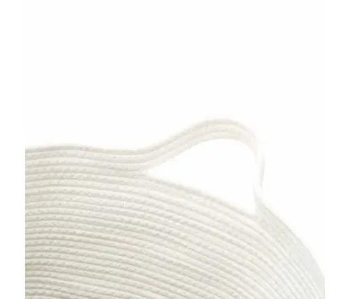 Uzglabāšanas Grozs, Melns Ar Baltu, Ø49X65 Cm, Kokvilna Vidaxl