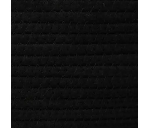 Uzglabāšanas Grozs, Melns Ar Baltu, Ø49X65 Cm, Kokvilna Vidaxl