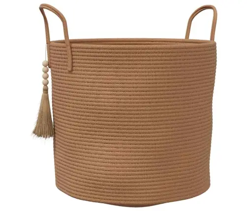 Uzglabāšanas Grozs, Brūns, Ø40X35 Cm, Kokvilna Vidaxl