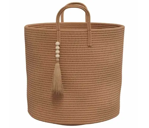 Uzglabāšanas Grozs, Brūns, Ø40X35 Cm, Kokvilna Vidaxl