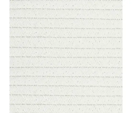 Uzglabāšanas Grozs Ar Vāku, Balts Ar Melnu, Ø40X35 Cm, Kokvilna Vidaxl