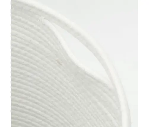 Kaanega Hoiukorv, Pruun Ja Valge, Ø40X35 cm Puuvill