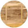 Ümmargune Lauaplaat, Ø70X2,5 cm Mangopuit