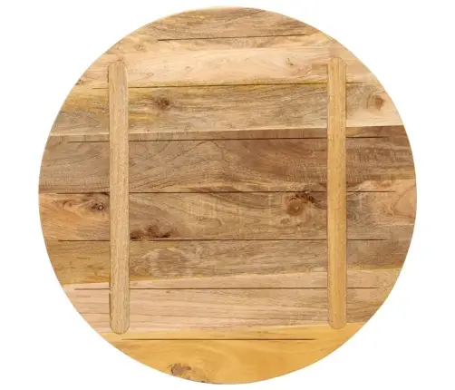 Galda Virsma, Ø 70X3,8 Cm, Apaļa, Mango Masīvkoks Vidaxl