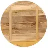 Ümmargune Lauaplaat, Ø80X2,5 cm Mangopuit