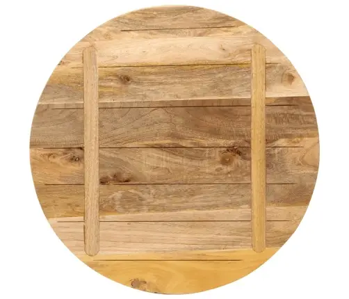 Ümmargune Lauaplaat, Ø80X3,8 cm Mangopuit