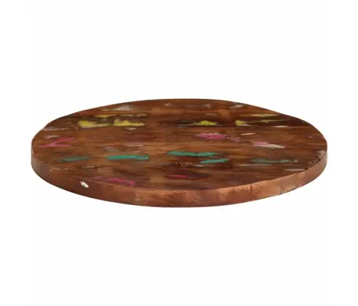 Galda Virsma, Ø 40X3,8 Cm, Apaļa, Pārstrādāts Masīvkoks Vidaxl