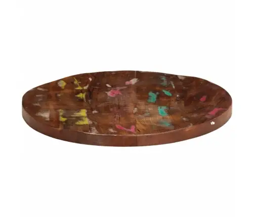 Galda Virsma, Ø 50X2,5 Cm, Apaļa, Pārstrādāts Masīvkoks Vidaxl