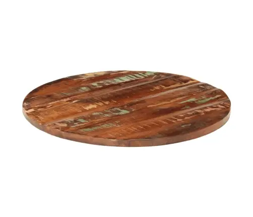 Galda Virsma, Ø 80X2,5 Cm, Apaļa, Pārstrādāts Masīvkoks Vidaxl