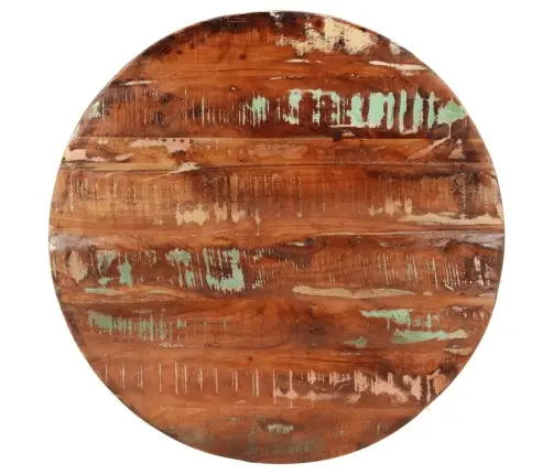 Ümmargune Lauaplaat, Ø80X3,8 cm Taastatud Puit