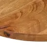 Galda Virsma, Ø 40X2,5 Cm, Apaļa, Mango Masīvkoks Vidaxl