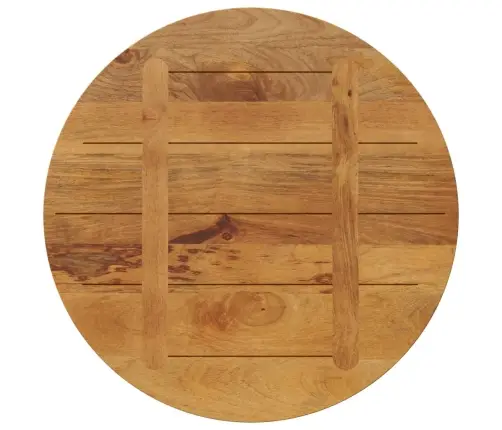 Ümmargune Lauaplaat, Ø90X3,8 cm Mangopuit