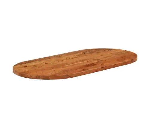 Galda Virsma, 100X50X2,5 Cm, Ovāla, Akācijas Masīvkoks Vidaxl
