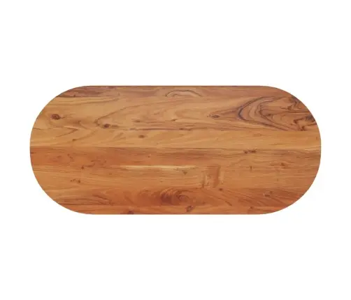 Galda Virsma, 110X50X3,8 Cm, Ovāla, Akācijas Masīvkoks Vidaxl