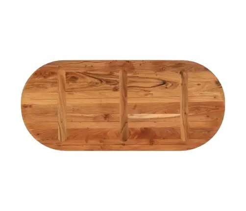 Galda Virsma, 110X50X3,8 Cm, Ovāla, Akācijas Masīvkoks Vidaxl