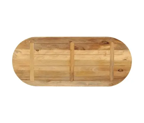 Ovaalne Lauaplaat, 140 X 50 X 2,5 cm Töötlemata Mangopuit