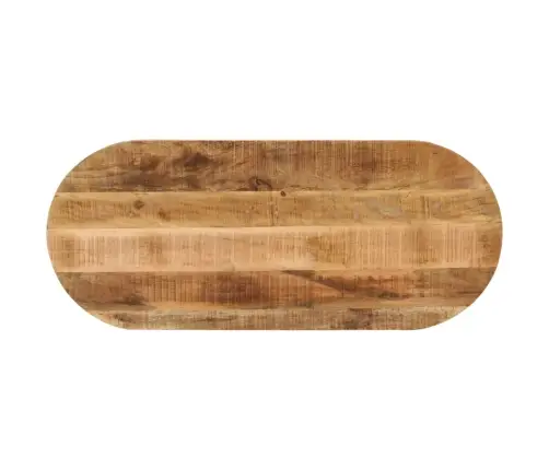 Galda Virsma, 120X60X2,5 Cm, Ovāla, Mango Masīvkoks Vidaxl