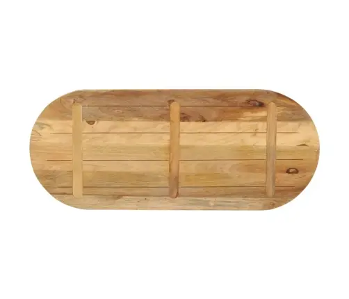 Ovaalne Lauaplaat, 110X40X3,8 cm Töötlemata Mangopuit