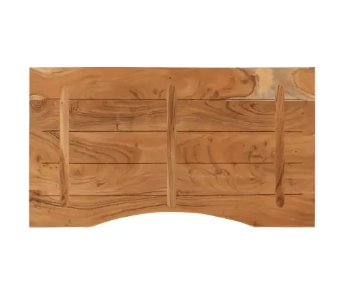 Galda Virsma, 100X50X2,5 Cm, Taisnstūra, Akācijas Masīvkoks Vidaxl
