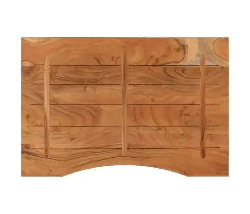 Galda Virsma, 90X60X2,5 Cm, Taisnstūra, Akācijas Masīvkoks Vidaxl