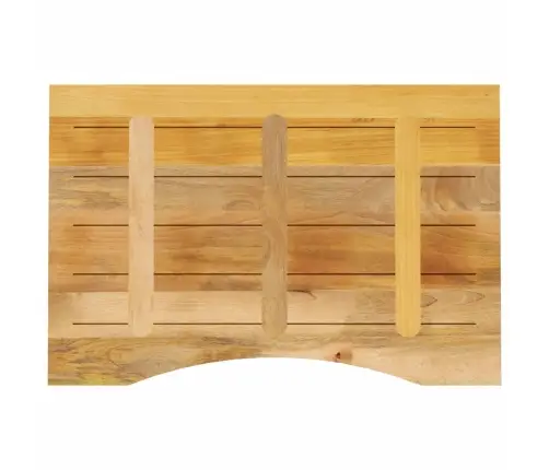 Kumerusega Lauaplaat, 90 X 60 X 2,5 cm Töötlemata Mangopuit