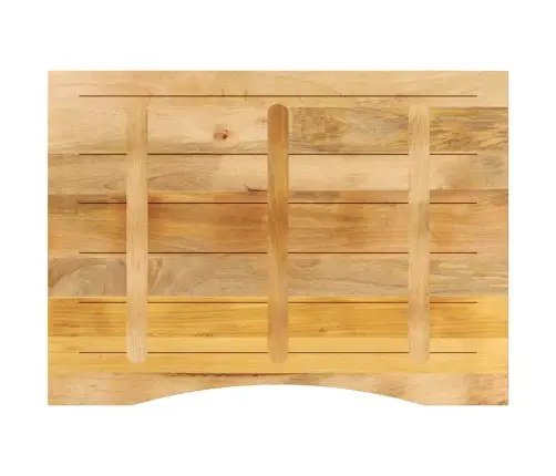 Galda Virsma Ar Izliekumu, 110X80X2,5 Cm, Mango Masīvkoks Vidaxl