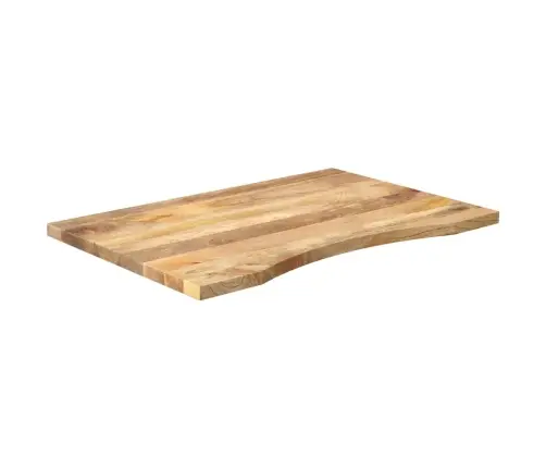 Kumerusega Lauaplaat, 80X50X2,5 cm Töötlemata Mangopuit