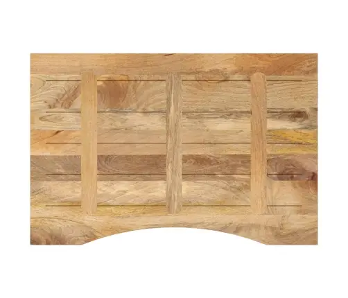 Kumerusega Lauaplaat, 80X50X2,5 cm Töötlemata Mangopuit