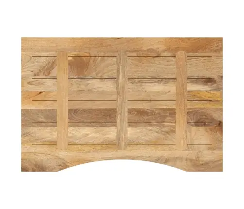 Rašomojo Stalo Stalviršis Su Linkiu, 90X50X2,5cm Mango Masyvas