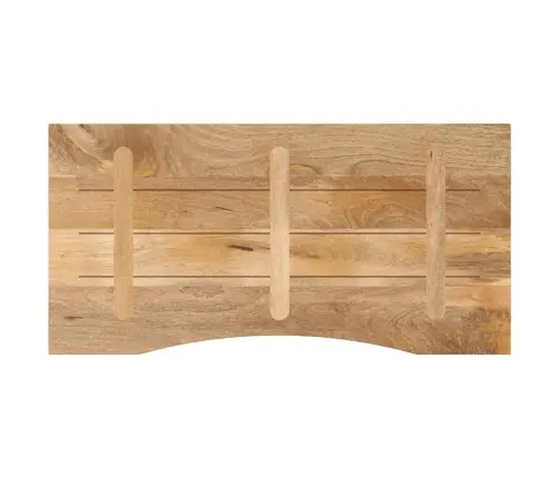 Galda Virsma Ar Izliekumu, 140X50X2,5 Cm, Mango Masīvkoks Vidaxl