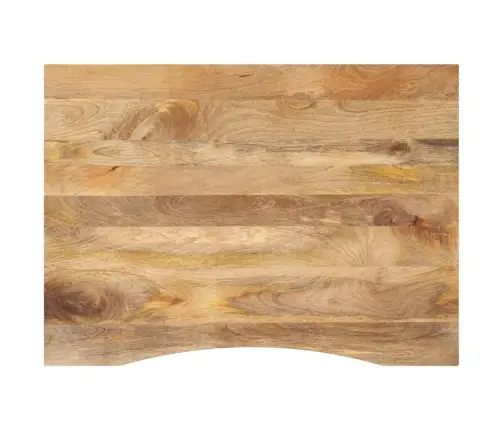 Kumerusega Lauaplaat, 100X80X2,5 cm Töötlemata Mangopuit