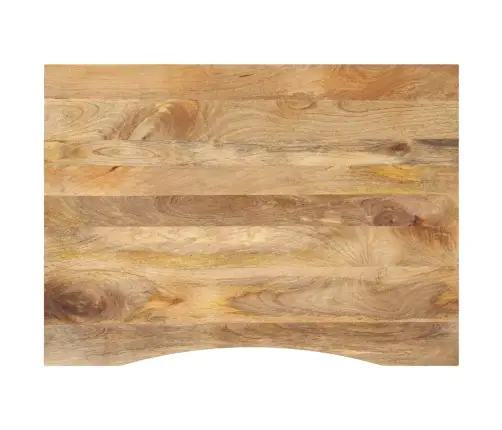 Galda Virsma Ar Izliekumu, 110X80X2,5 Cm, Mango Masīvkoks Vidaxl