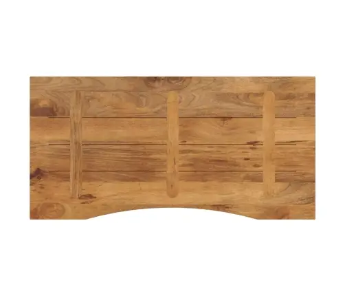Galda Virsma Ar Izliekumu, 140X50X2,5 Cm, Mango Masīvkoks Vidaxl