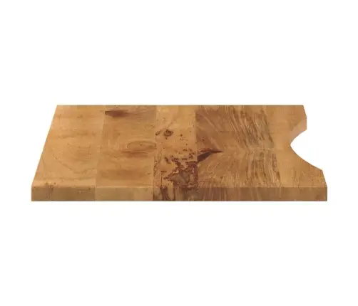 Galda Virsma Ar Izliekumu, 90X60X2,5 Cm, Mango Masīvkoks Vidaxl